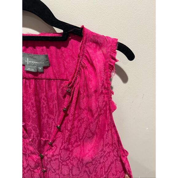 Anthropologie Flutter Sleeve Top - Picture 6 of 11